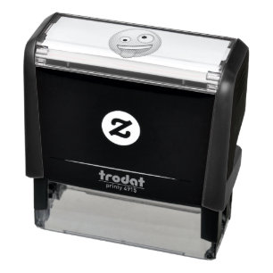 Face With One Large and One Small Eye - Emoji Self-inking Stamp