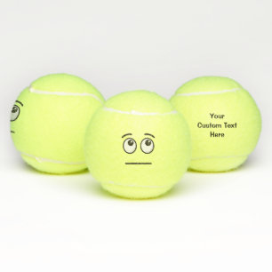 Face with Rolling Eyes Tennis Balls