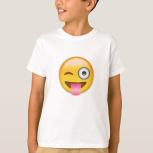 Face With Stuck Out Tongue And Winking Eye Emoji T-Shirt