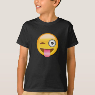 Face With Stuck Out Tongue And Winking Eye Emoji T-Shirt