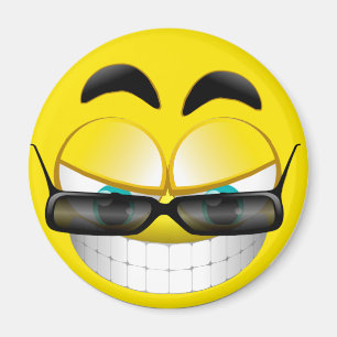 FACE WITH SUNSHADES MAGNET