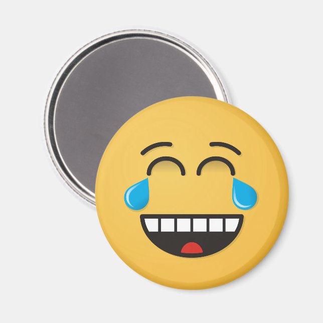 Face With Tears of Joy Magnet (Front/Back)