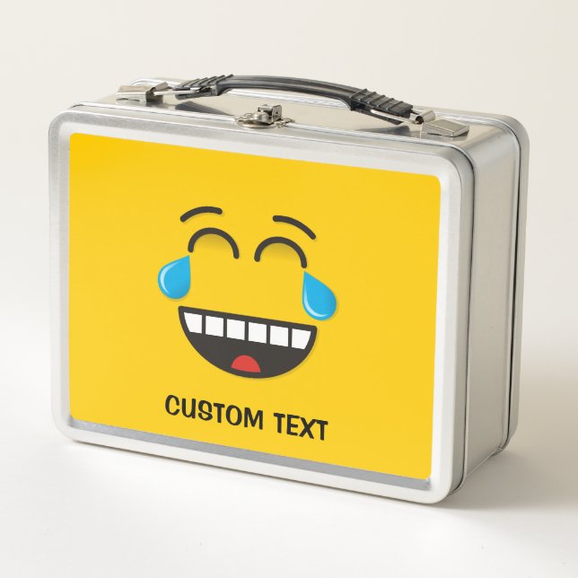 Face With Tears of Joy Metal Lunch Box (Front)