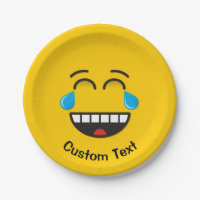 Face With Tears of Joy Paper Plate
