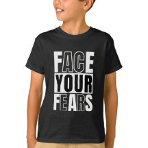 Face Your Fears Typography Motivational Quote