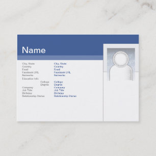 Facebook - Chubby Business Card