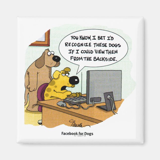 Facebook for Dogs Magnet (Front)