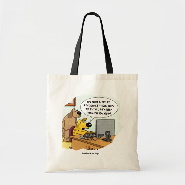 Facebook for Dogs Tote Bag (Front)