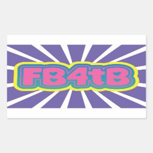 Facebook for the Blind stickers!   Rectangular Sticker