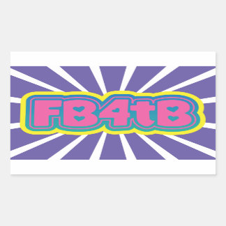 Facebook for the Blind stickers!   Rectangular Sticker