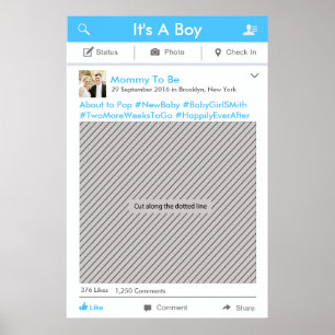 Facebook Frame Party Prop Poster for Photo Booth