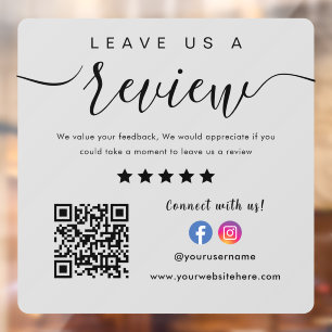 Facebook Instagram Logo Qr Code Leave Us A Review