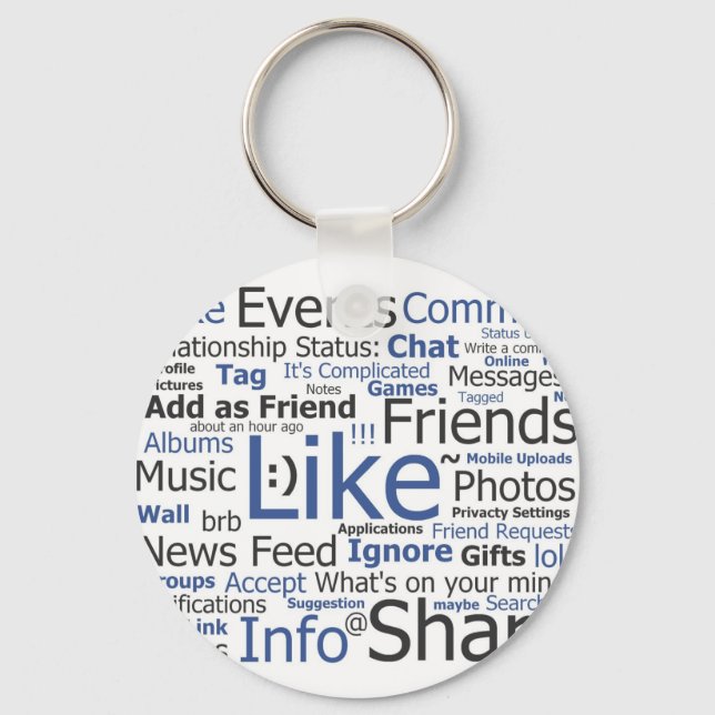 Facebook Key Ring (Front)