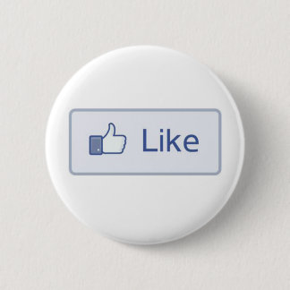 Facebook Like 6 Cm Round Badge