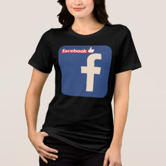 Facebook logo design Tri-Blend shirt