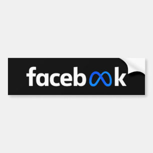 Facebook Meta Logo Bumper Sticker