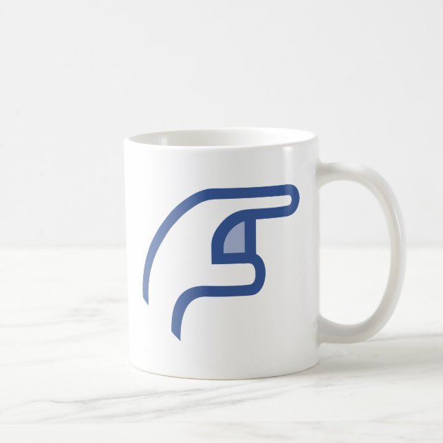 facebook POKE me Coffee Mug (Right)