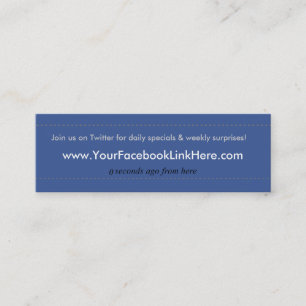 Facebook Profile Business Card *Specials blu