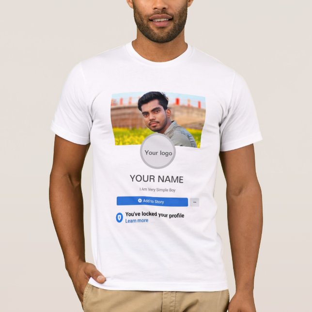 Facebook profile Men's T-Shirt (Front)
