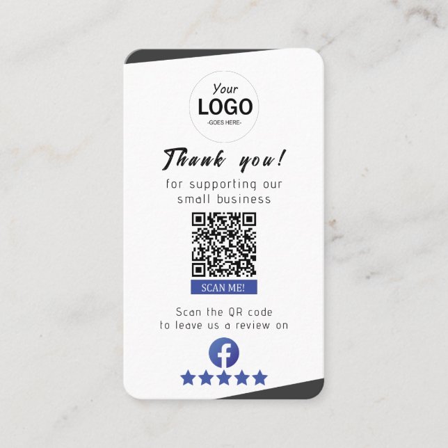 Facebook Review Card (Front)