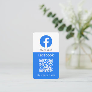 Facebook Reviews Business Review Us QR Code Business Card