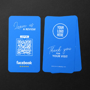 Facebook Reviews QR Code Business Review Link Card