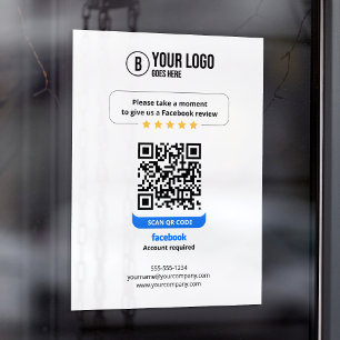 Facebook Reviews QR Code Rate My Business 5 Star