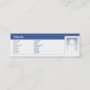 Facebook - Skinny Mini Business Card