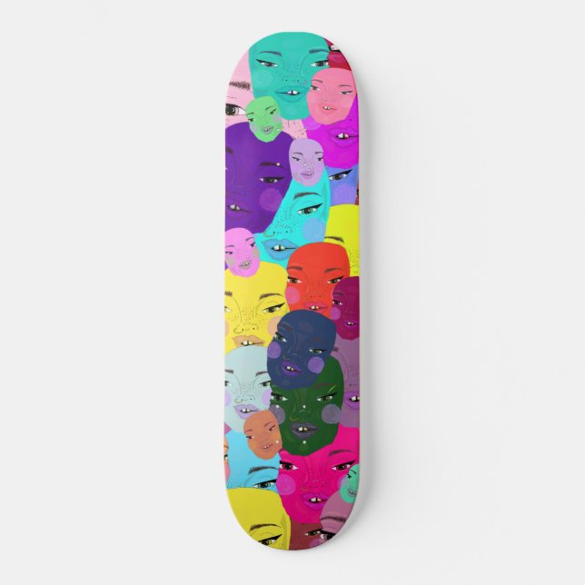 Facecard Deck Skateboard (Front)