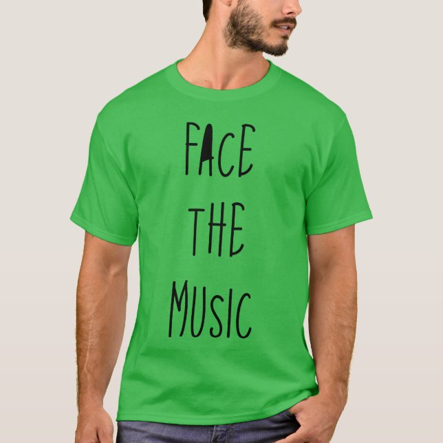 Facehe Music retro T-Shirt (Front)