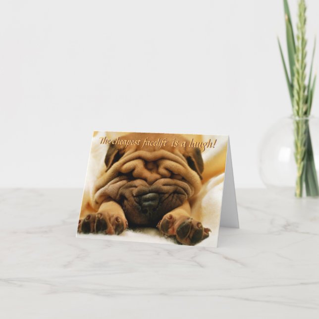 Facelift Shar-pei Card (Front)
