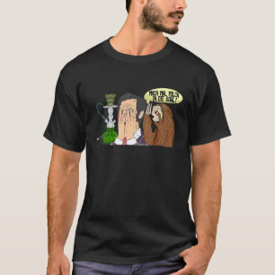 Facepalm Sloth Shisha Smoking Men Women T-Shirt