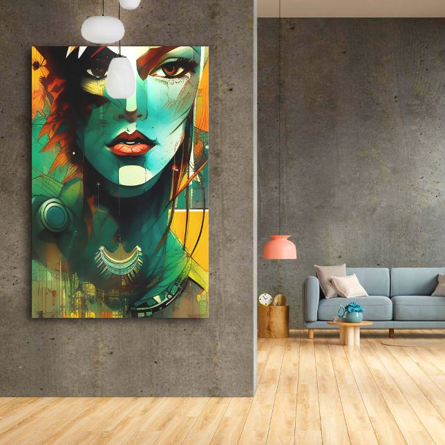 Faces - 005 canvas print (Creator Uploaded)