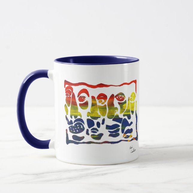Faces by Kevin LaRiviere Mug (Left)