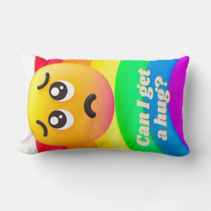 faces icons quotes lumbar cushion