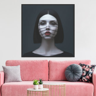 Faces in Fashion Canvas Print