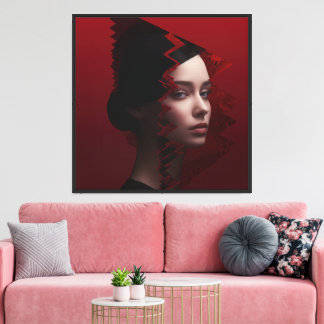 Faces in Fashion Canvas Print