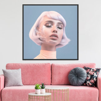 Faces in Fashion Canvas Print