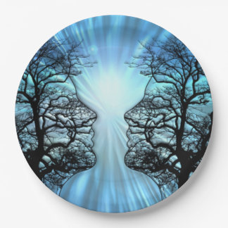 Faces in Trees Look Like Brain Nerves Paper Plate