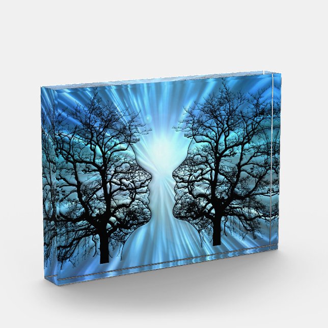 Faces in Trees Look Like Brain Nerves Photo Block (Left)