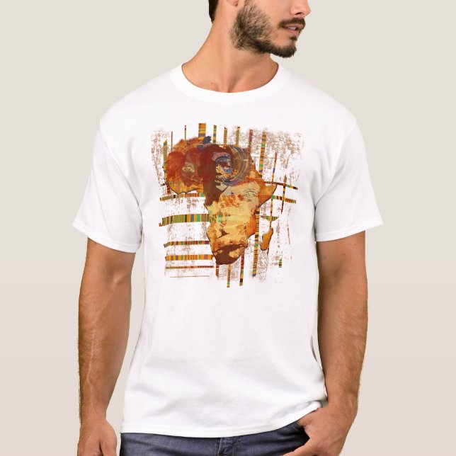 Faces of Africa African Ethnic tribal art Africa T T-Shirt (Front)