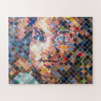 Faces of colours jigsaw puzzle
