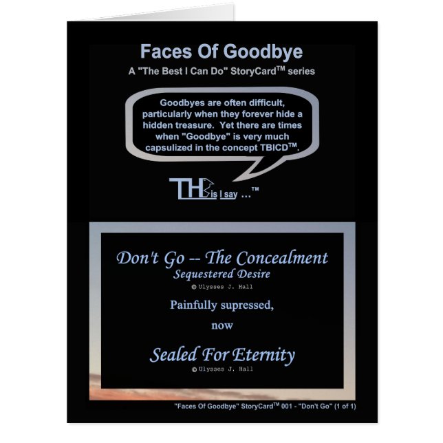 Faces Of Goodbye – Sequestered Desire Azure (Front)