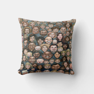 Faces of Humanity Cushion