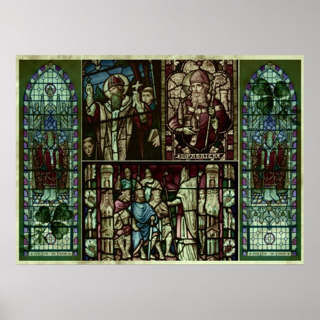 Faces of Saint Patrick Poster (Front)