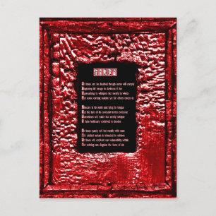 Faces of Sin Postcard