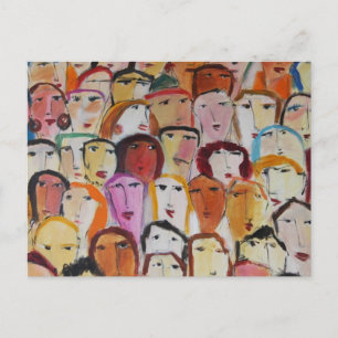 Faces Postcard