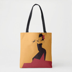 Faceted Сhiseled Flamenco Tote Bag