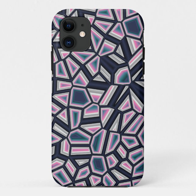 Faceted Abstract Case-Mate iPhone Case (Back)
