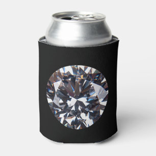 Faceted Elegant Diamond Gem Image Can Cooler